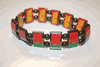 PORTUGAL COUNTRY FLAG METAL FLEXIBLE REVERSIBLE BRACELET ... FIFA WORLD CUP SOCCER FOOTBALL ... NEW