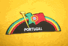 PORTUGAL COUNTRY FLAG OVAL PATCH CREST FIFA WORLD CUP SOCCER FOOTBALL