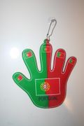 PORTUGAL COUNTRY FLAG WINDOW DISPLAY HAND WITH SUCTION CUP ..NEW