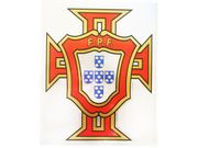 PORTUGAL FPF LOGO 8 1/4" X 11 3/4" INCHES X-LARGE STICKER FIFA SOCCER WORLD CUP .. HIGH QUALITY .. NEW