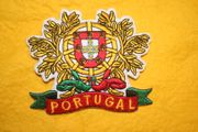 PORTUGAL GOLD LEAF PATCH CREST LARGE FIFA WORLD CUP OF SOCCER