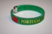 PORTUGAL GREEN COUNTRY FLAG BRACELET WRISTBAND ... FIFA WORLD CUP SOCCER ...NEW
