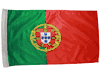PORTUGAL GREEN RED 12" X 18" INCHES COUNTRY HIGH QUALITY FLAG WITH SLEAVE WITHOUT STICK .. FIFA SOCCER WORLD CUP .. NEW