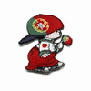PORTUGAL LITTLE BOY COUNTRY FLAG IRON ON EMBROIDERED PATCH CREST BADGE ... NEW