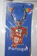 PORTUGAL METAL SANTA MARIA SOCCER FOOTBALL KEYCHAIN .. FIFA WORLD CUP ..  NEW