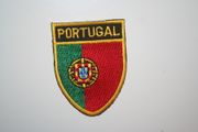 PORTUGAL OVAL COUNTRY FLAG IRON ON SHIELD PATCH CREST BADGE ... NEW