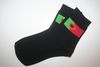 PORTUGAL PAIR OF BLACK COUNTRY FLAG HIGH QUALITY DRESS SOCKS .. 2 SIZES AVAILABLE ..  MEN'S & WOMEN'S .. NEW IN PACKAGE