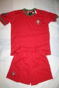 PORTUGAL RED ADULT EURO CUP 2012 SOCCER FOOTBALL JERSEY KIT WITH SHORTS ..NEW