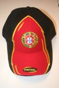 PORTUGAL RED AND BLACK SOCCER FOOTBALL HAT CAP ... FIFA WORLD CUP ... NEW
