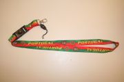 PORTUGAL RED AND GREEN  SOCCER FOOTBALL LANYARD KEYCHAIN PASSHOLDER ... FIFA WORLD CUP EURO CUP ... NEW