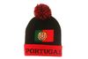 PORTUGAL RED BLACK COUNTRY FLAG TOQUE HAT WITH POM POM PORTUGAL RED BLACK COUNTRY FLAG TOQUE HAT WITH POM POM