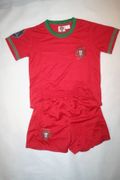 PORTUGAL RED CHILDS EURO CUP 2012 SOCCER FOOTBALL JERSEY WITH SHORTS .. NEW