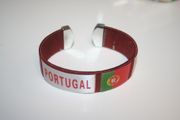 PORTUGAL RED COUNTRY FLAG SUPER THICK BRACELET WRISTBAND ... NEW