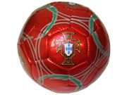 PORTUGAL RED WITH COLORED STRIPES FPF LOGO FIFA SOCCER WORLD CUP BALL SIZE 5 .. NEW