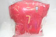 PORTUGAL RONALDO #7 SOCCER FOOTBALL JERSEY PILLOW .. FIFA WORLD CUP .. NEW