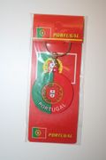 PORTUGAL ROUND COUNTRY FLAG SILICONE KEYCHAIN .. FIFA WORLD CUP SOCCER FOOTBALL .. NEW