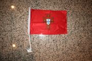 PORTUGAL SANTA MARIA FIFA WORLD CUP LOGO CAR FLAG FOR YOUR AUTOMOBILE WITH POLE .. NEW