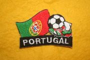 PORTUGAL SOCCER BALL FLAG PATCH CREST ... FIFA WORLD CUP ...NEW
