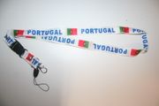 PORTUGAL WHITE COUNTRY FLAG LANYARD KEYCHAIN PASSHOLDER .. NEW