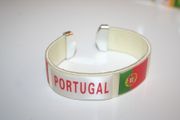 PORTUGAL WHITE COUNTRY FLAG SUPER THICK BRACELET WRISTBAND .. NEW