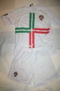 PORTUGAL WHITE EURO CUP 2012 ADULT SOCCER FOOTBALL JERSEY KIT WITH SHORTS .. NEW