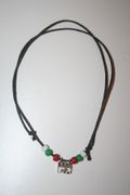 PRINCE EDWARD ISLAND CANADIAN PROVINCE FLAG METAL NECKLACE CHOKER .. PEI .. NEW