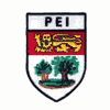 PRINCE EDWARD ISLAND CANADIAN PROVINCIAL SMALL OVAL SHIELD IRON ON PATCH CREST BADGE .. PEI .. NEW