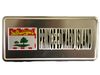 PRINCE EDWARD ISLAND COUNTRY FLAG SILVER SMALL METALLIC LICENSE PLATE DECAL STICKER EMBLEM ...