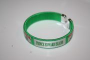 PRINCE EDWARD ISLAND PEI GREEN PROVINCIAL FLAG FLEXIBLE  C BRACELET WRISTBAND .. NEW