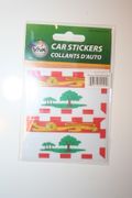 PRINCE EDWARD ISLAND PROVINCIAL FLAG SET OF CAR BUMPER STICKERS DECAL EMBLEM... PEI CANADA .. NEW