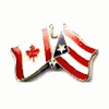 PUERTO RICO / CANADA COUNTRY FLAG SMALL METAL FRIENDSHIP LAPEL PIN BADGE .. NEW PUERTO RICO / CANADA COUNTRY FLAG SMALL METAL FRIENDSHIP LAPEL PIN BADGE .. NEW