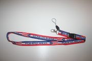 PUERTO RICO COUNTRY FLAG LANYARD KEYCHAIN PASSHOLDER .. NEW