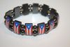PUERTO RICO COUNTRY FLAG METAL SPORTS BRACELET WRISTBAND .. NEW