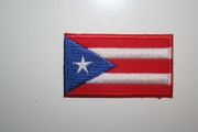 PUERTO RICO COUNTRY FLAG SMALL IRON ON PATCH CREST BADGE .. NEW