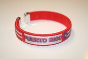 PUERTO RICO RED COUNTRY FLAG FLEXIBLE C' BRACELET WRISTBAND ... NEW
