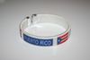 PUERTO RICO WHITE COUNTRY FLAG FLEXIBLE METAL NYLON BRACELET ... NEW