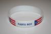 PUERTO RICO WHITE COUNTRY FLAG  SILICONE BRACELET WRISTBAND ... NEW