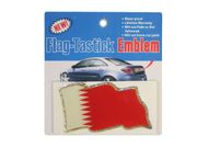 QATAR COUNTRY FLAG WAVY BUMPER DECAL STICKER EMBLEM ...