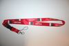 QATAR RED COUNTRY FLAG LANYARD KEYCHAIN PASSHOLDER ... NEW