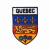 QUEBEC CANADIAN PROVINCE SMALL OVAL SHIELD IRON ON  PATCH CREST BADGE .. NEW