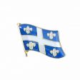 QUEBEC FLAG SMALL METAL LAPEL PIN BADGE .. CANADIAN PROVINCE .. NEW