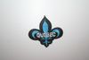 QUEBEC FLEUR DE LYS IRON ON EMBROIDERED PATCH CREST BADGE .. NEW