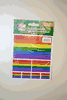RAINBOW GAY & LESBIAN PRIDE FLAG COLLECTION OF 7 DIFFERENT SIZE STICKERS .. NEW