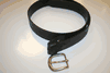 REAL LEATHER MADE IN CANADA BLACK BELT WITH REMOVABLE BELT  BUCKLE ... NEW