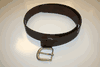REAL LEATHER MADE IN CANADA BROWN BELT WITH REMOVABLE BELT BUCKLE ... NEW