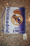 REAL MADRID 1902 FOOTBALL CLUB SOCCER DRAW STRING SHOULDER BAG NAPSACK .. NEW