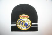 REAL MADRID BLACK FOOTBALL SOCCER TOUQUE TOQUE HAT CAP .. NEW