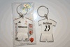 REAL MADRID FC FOOTBALL CLUB BECKHAM #23 SOCCER JERSEY KEYCHAIN ... NEW