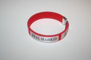 REAL MADRID FC FOOTBALL CLUB RED SOCCER C BRACELET WRISTBAND .. NEW