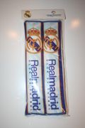 REAL MADRID FOOTBALL CLUB AUTOMOBILE SEAT BELT COVERS PROTECTORS ... SOCCER .. NEW